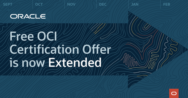 krajecki's tweet photo. No better time to learn new skills, prepare for the future, and advance your career! @OracleCloud and @Oracle_Edu are extending the free #OCI Certification offer through February 28. https://t.co/zCYRhoBD6T https://t.co/0XJMKrVHrA