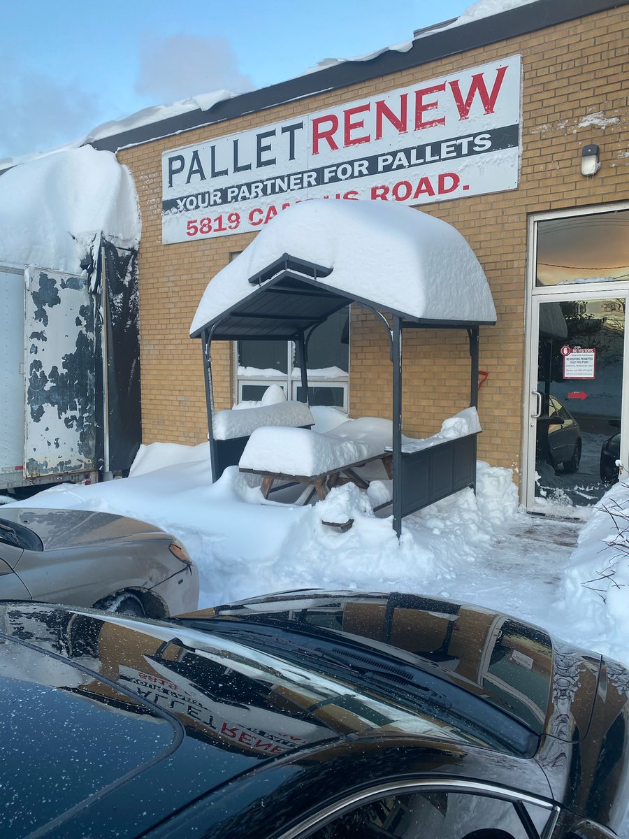 Clean up continues at Pallet Renew
How did you weather the storm?? #winterseason #ONStorm