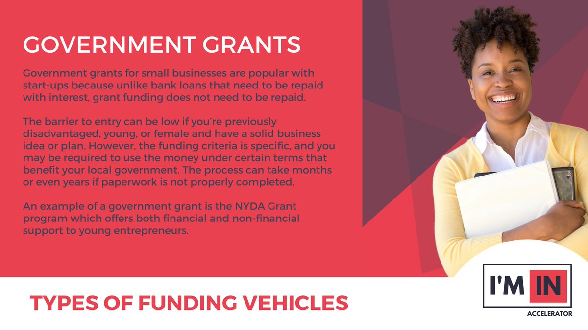 iminstartuphub's tweet photo. More funding options for you to consider when growing your business.
#TypesofFundingVehicles #IMINAccelerator #BusinessFunding https://t.co/4CRlXxFGuh