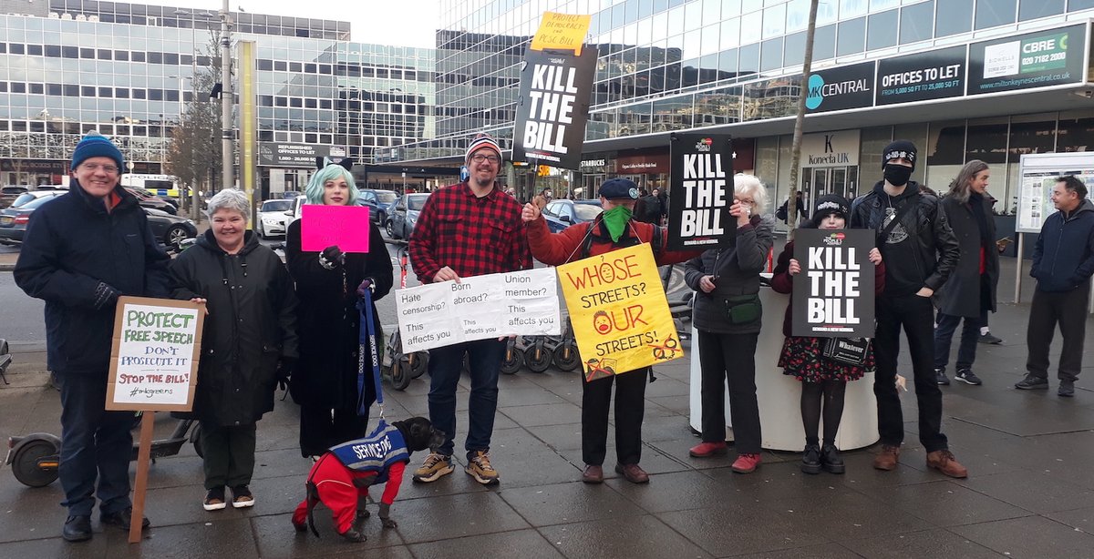 Thank you @GreenJennyJones & @natalieben for your work on defeating parts of the draconian #PoliceBill. In #MiltonKeynes we shall continue campaigning with you to #KillTheBill!