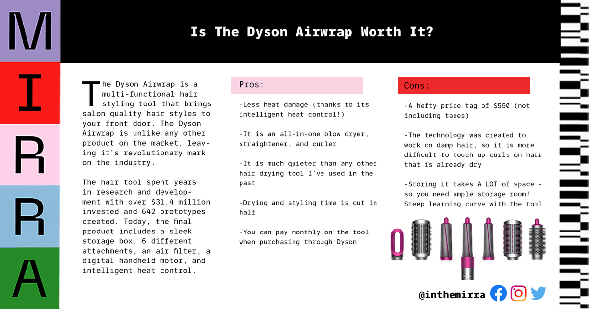 inthemirra's tweet photo. It was all over my TikTok feed and everyone was obsessed, so I finally decided to answer my own question: is the Dyson Airwrap worth it? https://t.co/txIjDWkyZx