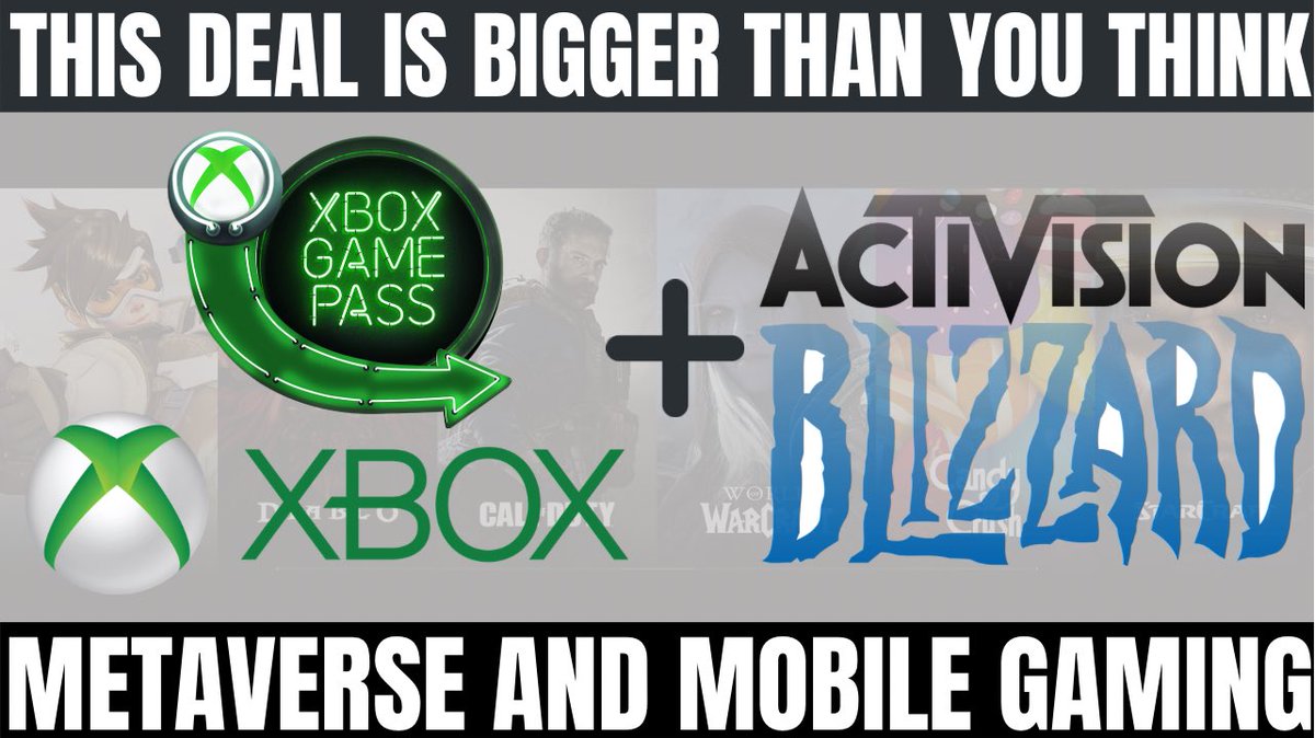 gamonomix's tweet photo. Microsoft Acquiring Activision is bigger than you think | Mobile Gaming &amp; Metaverse |
https://t.co/pMZPXF1eIy https://t.co/AT8jcgW5Id