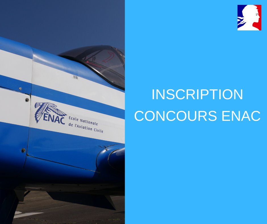 enacfrance's tweet photo. Il est toujours temps de s'inscrire aux concours ENAC!

🔹 Élève Pilote de Ligne
🔹 Cycle préparatoire ATPL 
🔹 #Ingénieur Électronicien des Systèmes de la Sécurité Aérienne
🔹 Technicien Supérieur des Études et de l’Exploitation de l’#Aviation Civile

👉 https://t.co/68ZAhVVAVM https://t.co/t9aHmbL5Xf