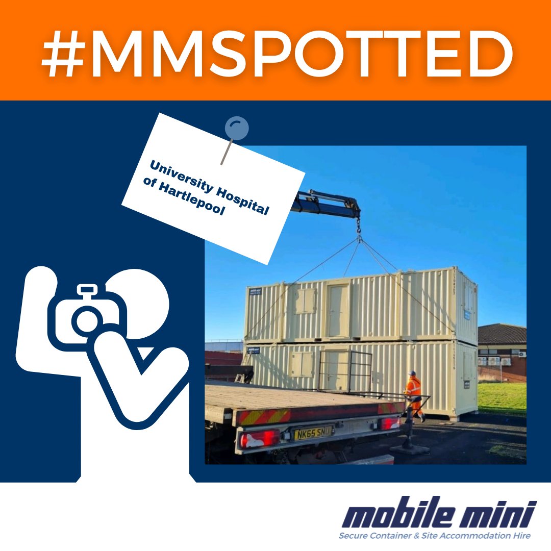 Algeco_Official's tweet photo. Check out this amazing #MMSpotted located at The University Hospital of Hartlepool - by Deborah Szymik-Judd.

At #MobileMiniUK, we are proud to support the amazing professionals and volunteers with the country's battle against COVID 19.

#Construction #NHS #Hospital https://t.co/UxUrWpa3hE