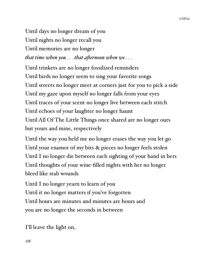 I’ve been writing consistently lately instead of sleeping at night….. maybe insomnia good ?