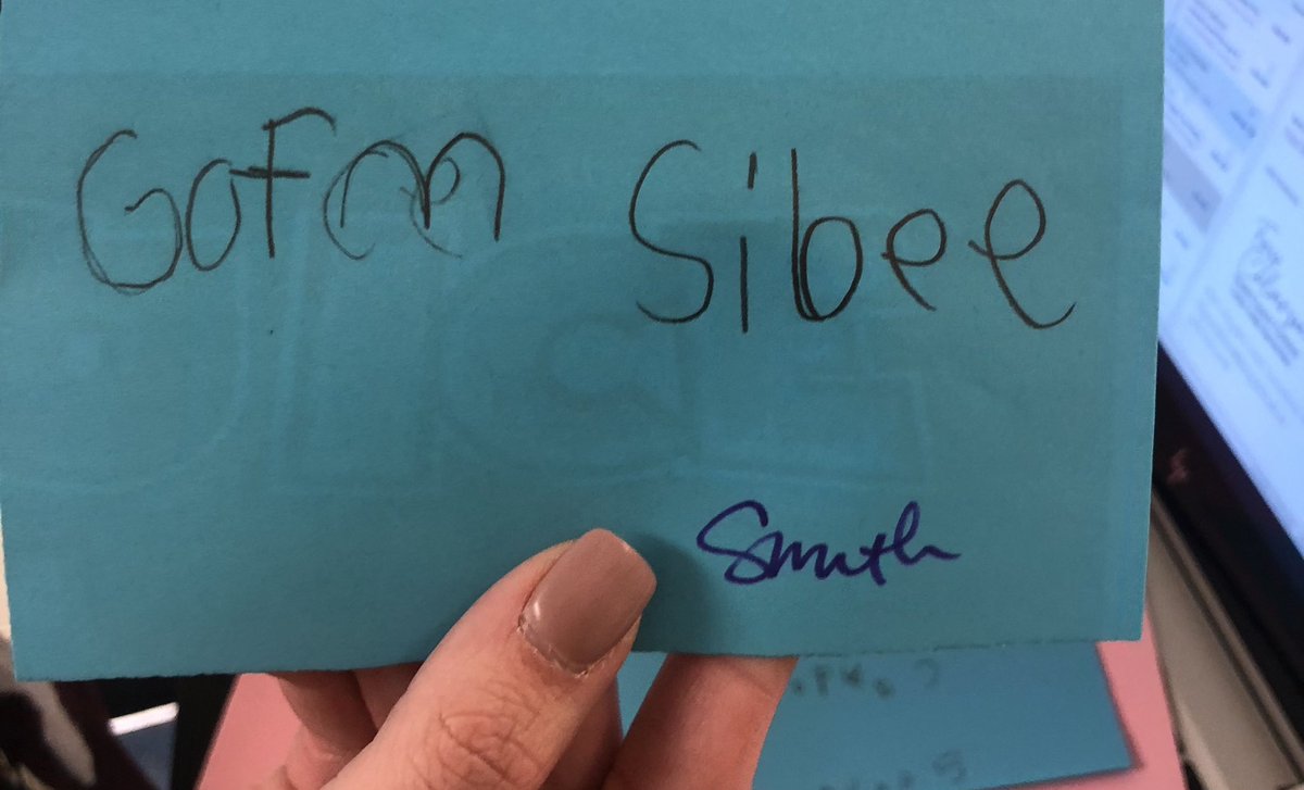 pattiparis2's tweet photo. Tuesday Trivia! Here’s an answer from yesterday! Can you guess what the question was? Little writers are the best!! #ExpectWriters #ExpectExceptionalHCS https://t.co/akn806uqvX