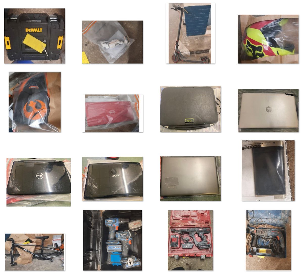 WestYorksPolice's tweet photo. We are appealing to recent victims of burglaries in either West Yorkshire or a neighbouring force area to have a look at these items, which were recovered following arrests in Bingley yesterday.
Please see our appeal for more details and how to contact us https://t.co/a5gDnW1ORV https://t.co/j8DW5d3CF9