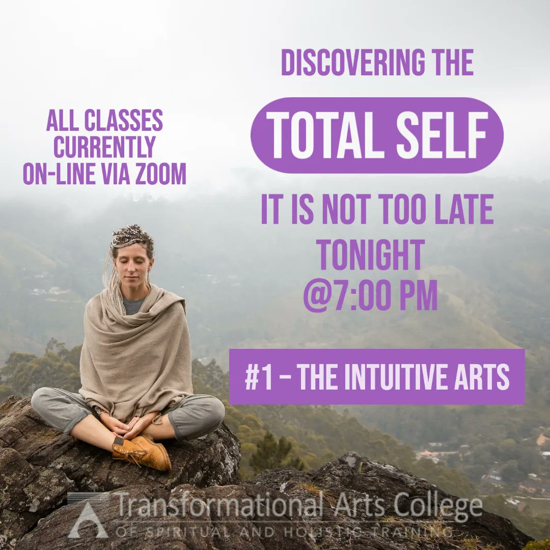 TransformArts's tweet image. TRANSFORMATIONAL ARTS COLLEGE OF SPIRITUAL AND HOLISTIC TRAINING 📚

DISCOVERING THE TOTAL SELF

IT IS NOT TOO LATE!

Module #6 – The Intuitive Arts with Sabastian Glass 

Starting Tonight Jan 19, 2022, 7:00 PM to 9:30 PM Eastern Time (US and Canada)

#intuition #studentpractice