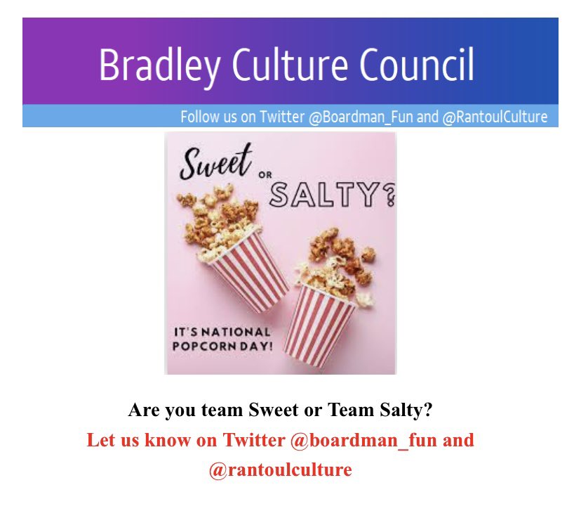 What’s your team? Let us know! #NationalPopcornDay <a href="/ShellyBradley15/">Shelly Bradley</a> <a href="/rantoulculture/">Rantoul Council</a>