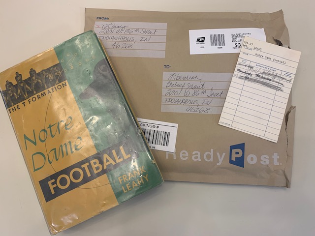 BJPSLibrary's tweet photo. A heartfelt "thank you" goes out to the @BrebeufJesuit alum who anonymously sent back this overdue blast-from-the-past book from 59 or so years ago. Don't worry, we'll let the fines slide on this one! :) #BetterLateThanNever https://t.co/LdDw5CDBPA