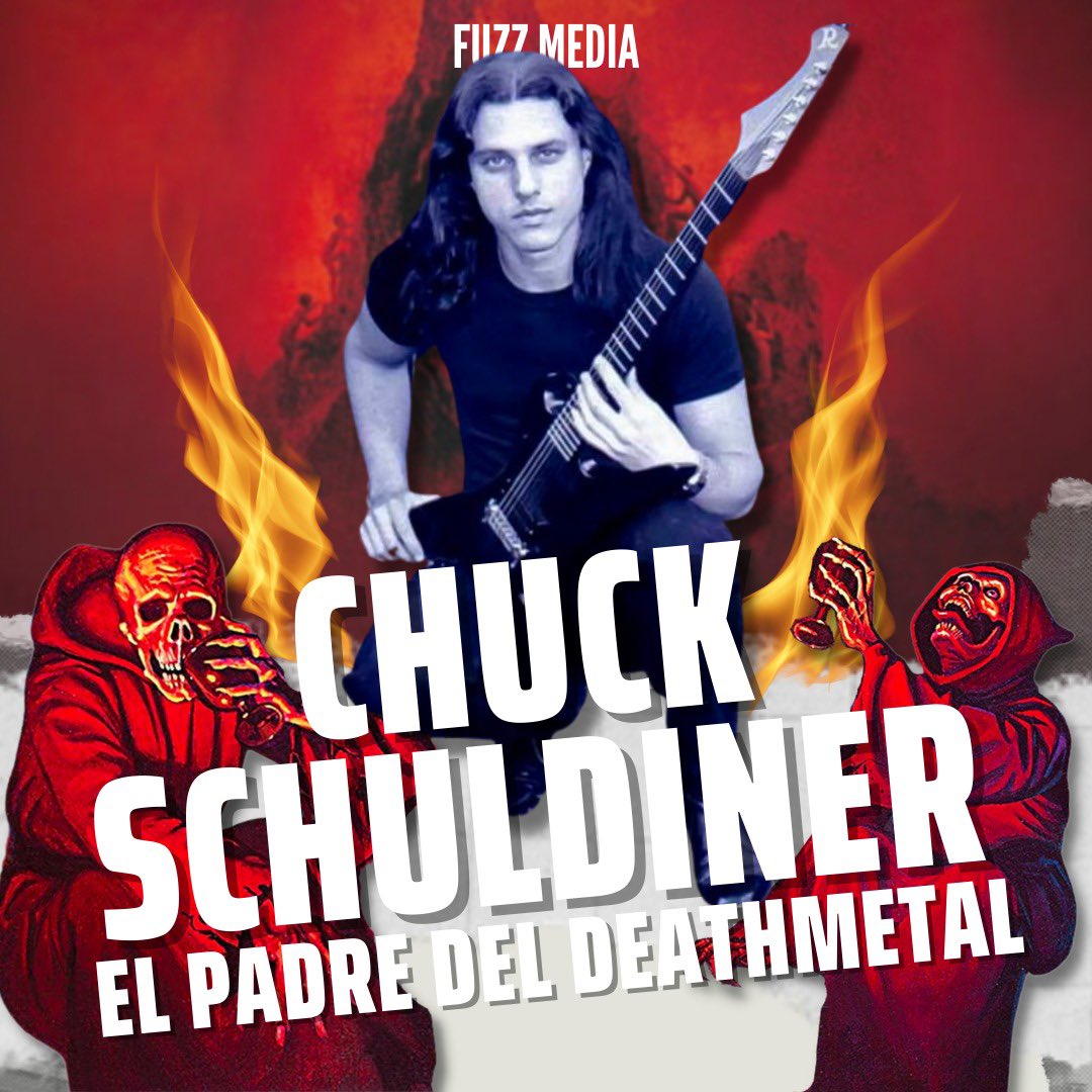 _fuzzmedia's tweet photo. CHUCK SCHULDINER – El padre del Death Metal☠️
🖤 Qué bonito que impactes tantas vidas hasta de artistas que ellxs mismos se unan a la causa de intentar poder salvarte…🥺💪 Te presentamouzz la historia del padre del death metal.🎸 https://t.co/Eun5mUVhmd
