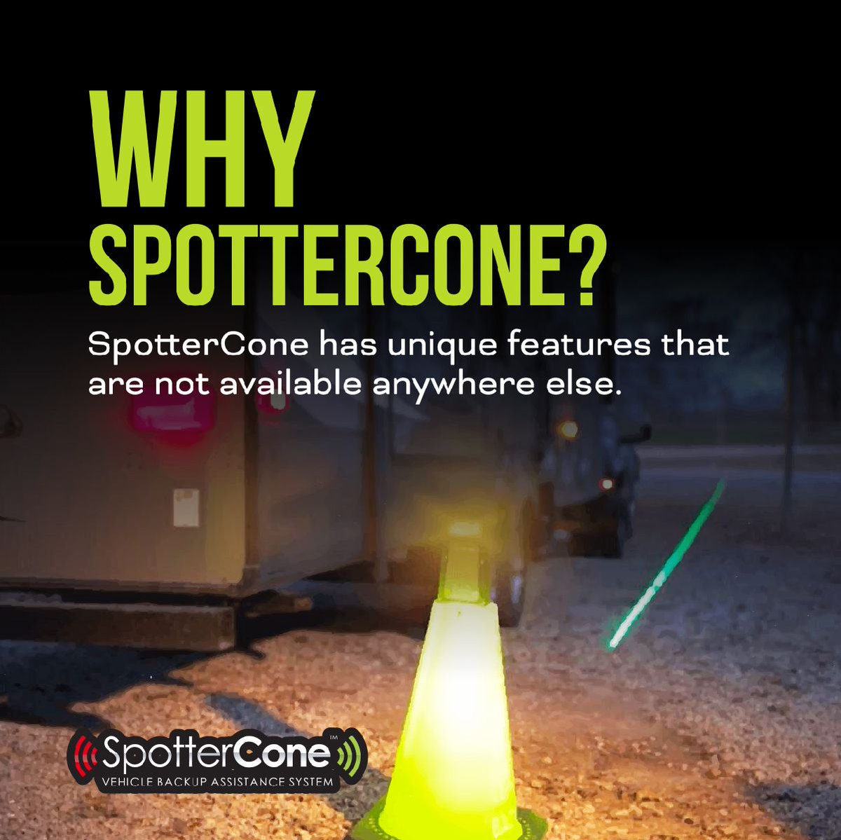 spottercone's tweet photo. Why SpotterCone? SpotterCone has unique features that are not available anywhere else.Each cone has Sonar that turns on a red stop light when your vehicle is in position.
Go to https://t.co/vPjqiD1sia to take the guesswork out of backing up! Give us a call! 660-624-4315
#Spotter https://t.co/w6slTNxIad