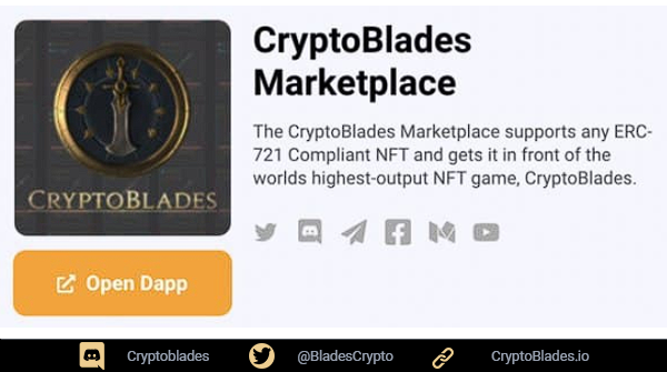 CryptoBlades's tweet photo. 🥇#CryptoBlades is ranked NUMBER 1 on @OECnetwork! We have launched to the top of the charts with a 10x Rewards Update alongside TONS of major developments and milestones!

💎Coming soon...a fully supported marketplace for all ERC-721 NFTs on OEC!

#Crypto #SKILL #KING #OEC #OKT https://t.co/FPcZE7uYNJ