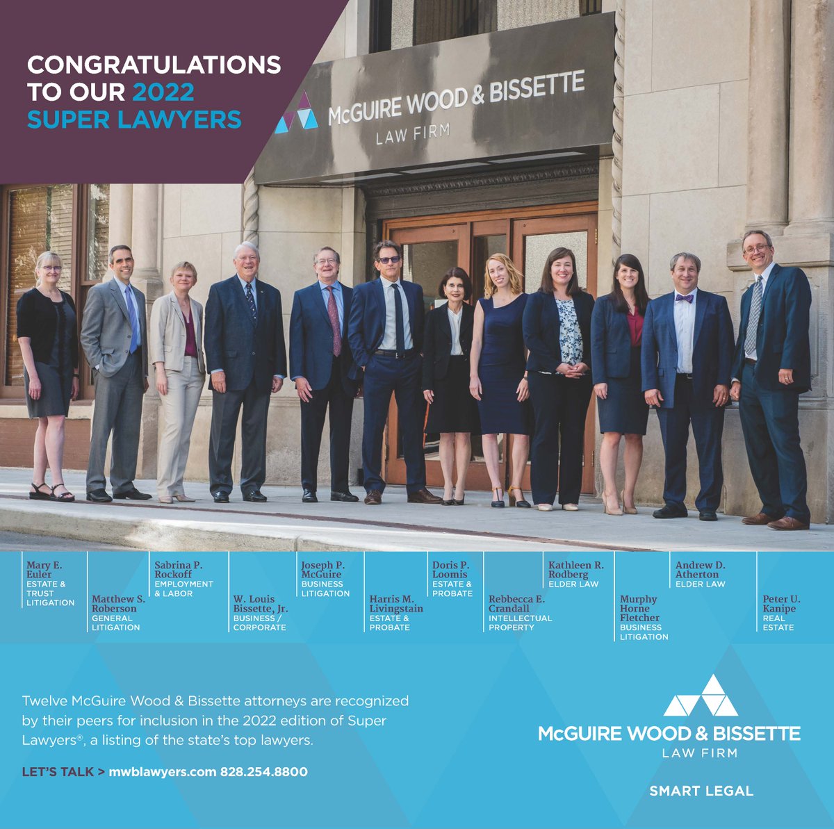 Twelve MWB Attorneys Recognized as 2022 <a href="/SuperLawyers/">Super Lawyers</a>® #Asheville #NorthCarolina