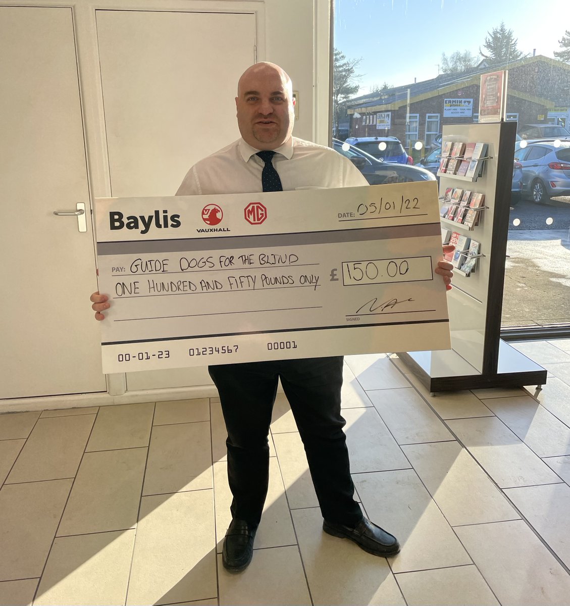 BaylisGroup's tweet photo. This month's charity winner is Simon from our Ross-on-Wye branch. He has chosen @GDB_official to receive the donation. Congratulations! 🎉🐕
#baylis #gloucestershire #herefordshire #worcestershire #charity https://t.co/JCJVzpDghQ