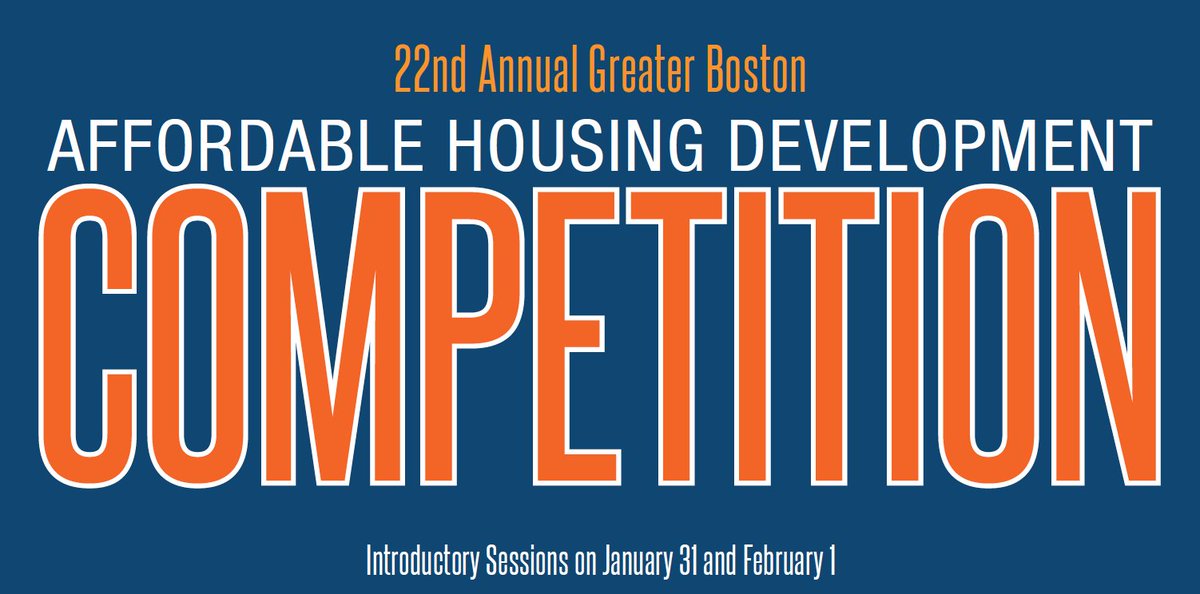 Registration for the 22nd Annual Affordable Housing Development Competition is open! Graduate students who are interested in participating in the competition must register for a virtual introductory session on January 31 or February 1.

Learn more here: fhlbboston.com/fhlbank-boston…