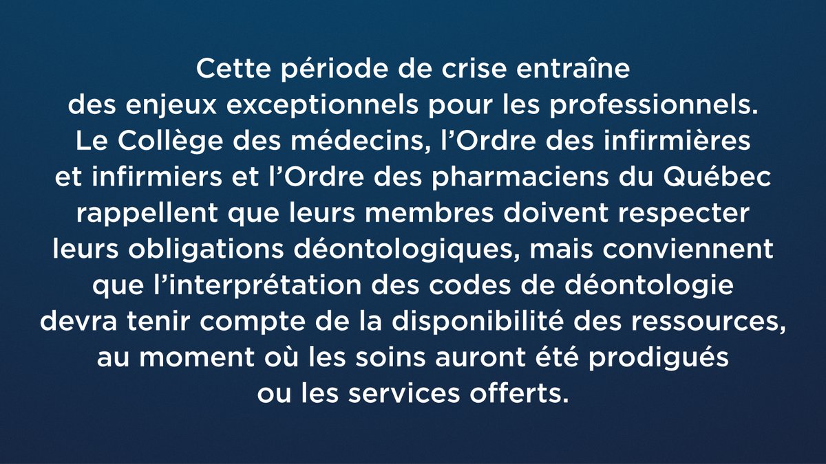 CMQ_org's tweet photo. [Avis conjoint avec l'@OIIQ et l'@OrdrepharmaQc sur la priorisation des hospitalisations]

La 5e vague crée une situation exceptionnelle dans les hôpitaux. Le réseau de la santé a atteint un point de saturation. #polQc #SantéQc #MedTwitterQc https://t.co/o8aQiZ5c3x