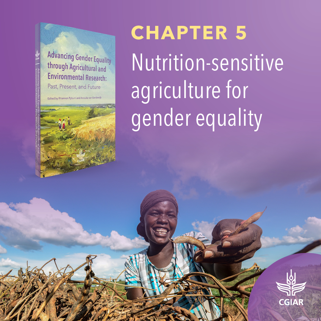 IFPRI's tweet photo. Most nutrition-sensitive agricultural programs are gender accommodative (work w/in existing gender norms) rather than gender TRANSFORMATIVE, explain @HMalapit @heckertjessica1 @agnesquis &amp; coauthors in Ch. 5 of the 🆕 @CGIAR book. 

👉 https://t.co/8nerE6FJqM 

@PIM_CGIAR https://t.co/UAgNJ93QG0
