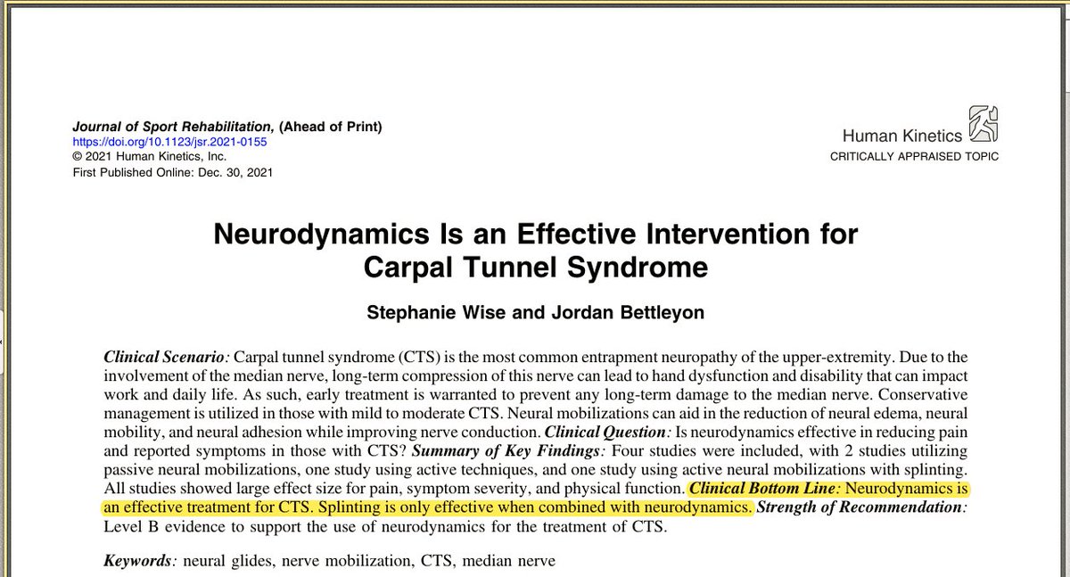 PhysioMeScience's tweet photo. Neurodynamics Is an Effective Intervention for Carpal Tunnel Syndrome 

👀👀👇👇

https://t.co/iEuF4mVT5X https://t.co/EI9gg7I4fo