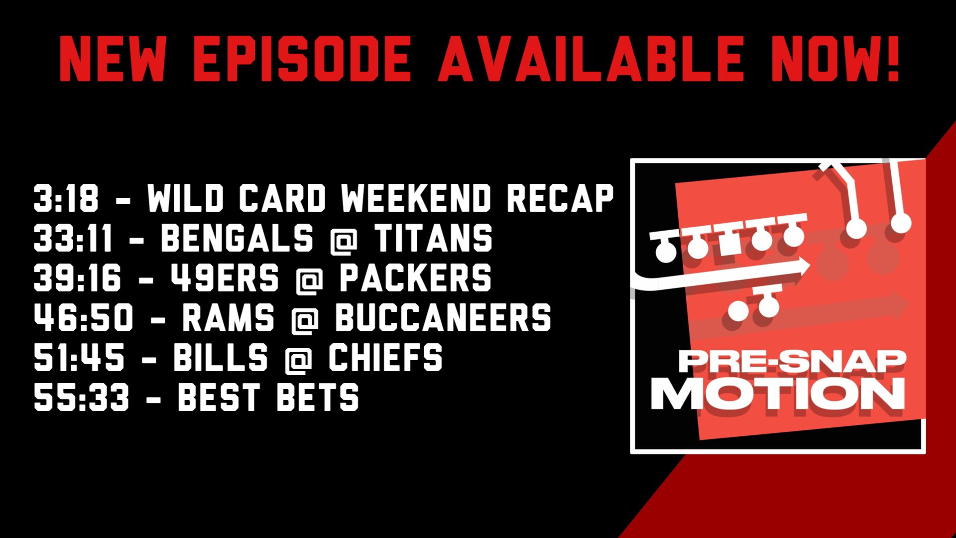 PreSnap Motion Podcast (PreSnapMotion) / Twitter