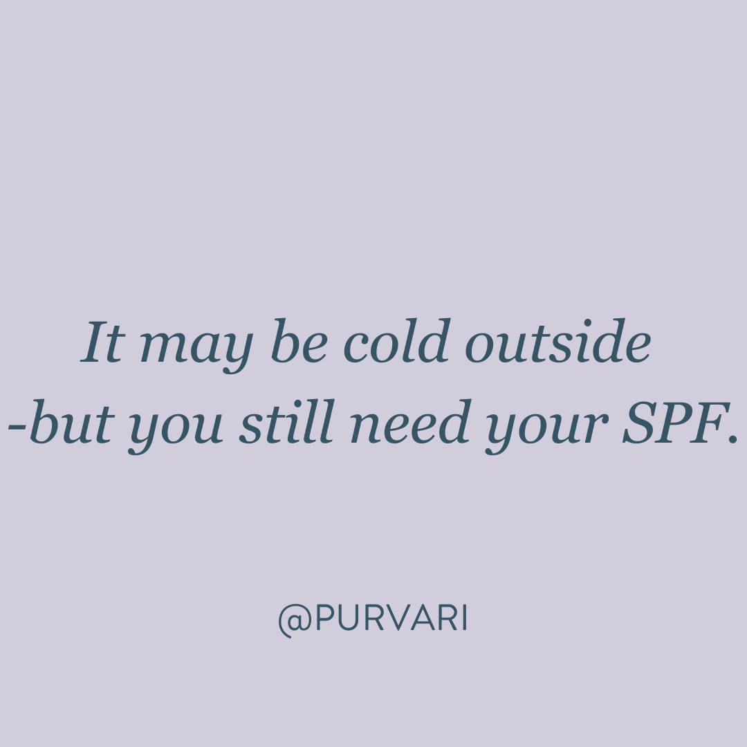 Purvari's tweet photo. A little Wednesday wisdom for your skin. Yes, even if it's cloudy AND cold. 

#SPFalways #puritypreserved #Purvari #damngooddirt #farmboundpharmfree https://t.co/WRIIAoY64m