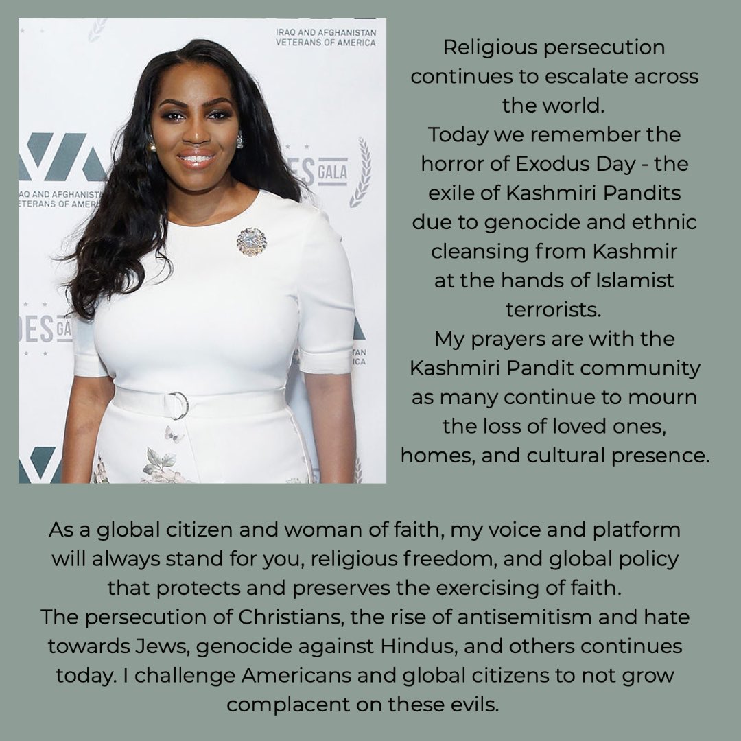 My statement today on #ExodusDay. #KashmiriPandits #KashmirExodus1990 #KashmiriPanditGenocide #Kashmir #India #KashmirPandits #Hinduphobia #GlobalPrayerForHumanity