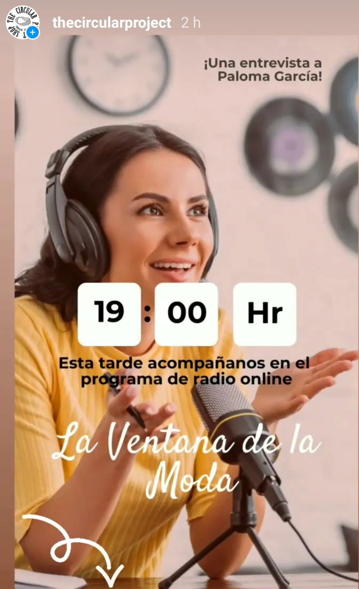 Esta tarde a las 19h en <a href="/laventanaCV/">LaventanadelamodaCV</a> con <a href="/InmaAB1/">InmaAznarTV</a> hablaremos de <a href="/CSFWMadrid/">CSFW Madrid</a> <a href="/SiCmodaes/">SIC, Sostenible Innovación Circular en Moda</a> <a href="/CirCoAx_/">CirCoAx by CircularInnoBooster</a> y una sorpresa en <a href="/CircularProject/">The Circular Project</a> 
¡No te lo pierdas!