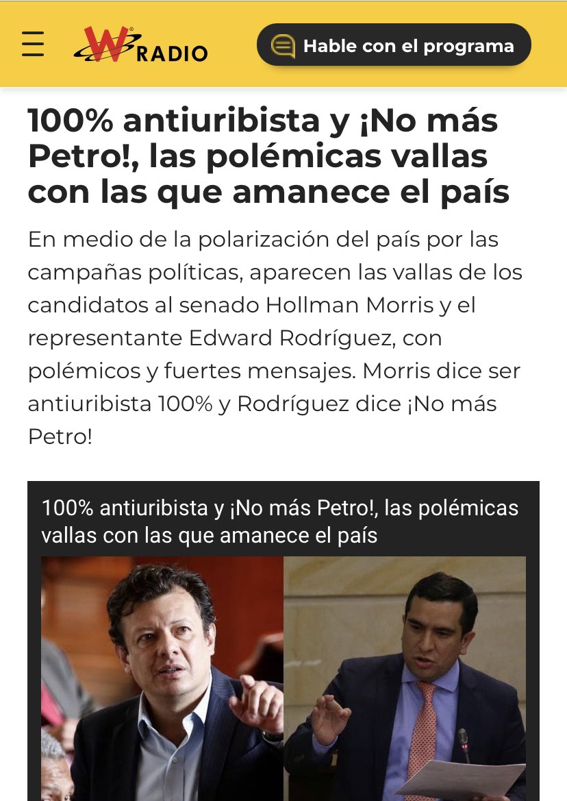 No más falsos positivos
No más persecución 
No más convertir al opositor en enemigo
No más corrupción

Gobernaremos con la constitución del 91 en la mano, para todos los colombianos, incluso para los que piensen diferente.

#100%Antiuribista