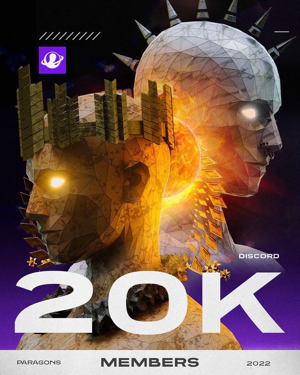 ParagonsNFT's tweet photo. Thank you, all 20K of you! 

Our Paragons community🪐 is growing and we are so excited to have you along for the ride! Buckle up, we’re just getting started🚀. 

Presale list is officially reopened. Join our Discord for all the steps - https://t.co/iajbxUa6tu https://t.co/RNTSHi1AEI