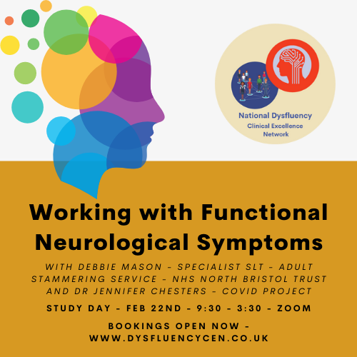 Booking is now open!!! Study Day Feb 22nd 2022. You don't want to miss this; what an interesting topic! Register your place at dysfluencycen.co.uk/studydays
#stammering #stuttering #FND #CPD #Dysfluency #SpeechandLanguageTherapy