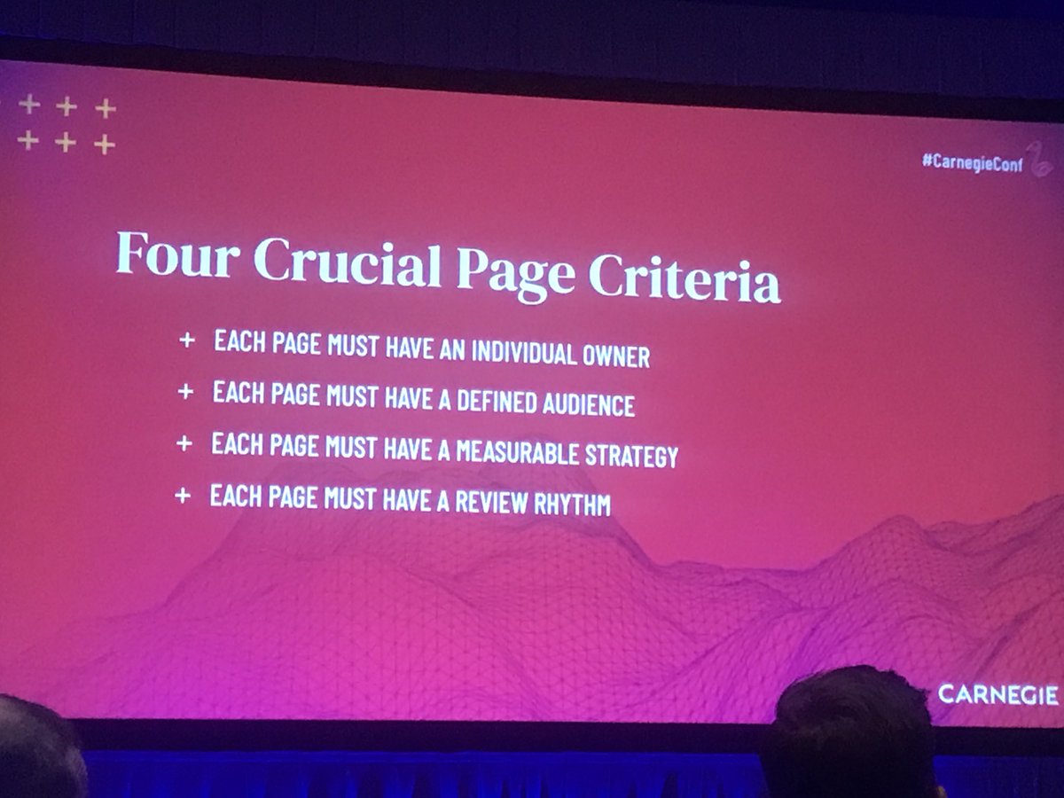 FranReed14's tweet image. Best practices for your website….#CarnegieConf #WebGovernance Strategy