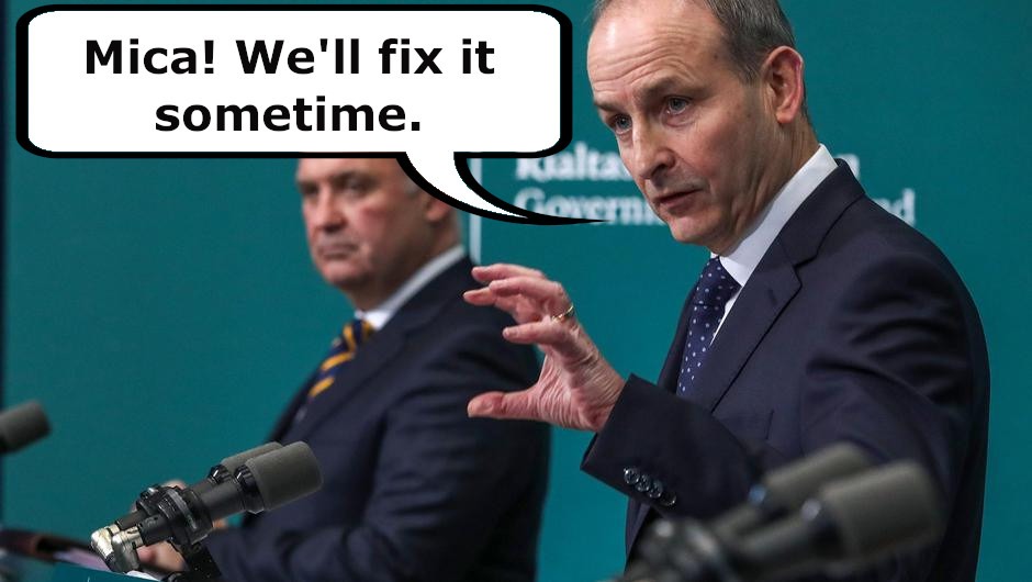 ProfPaulDunlop's tweet photo. Come on @MichealMartinTD get the finger out and fix mica now. End the #MicaDelay @DarraghOBrienTD https://t.co/O5WAGQhYmF