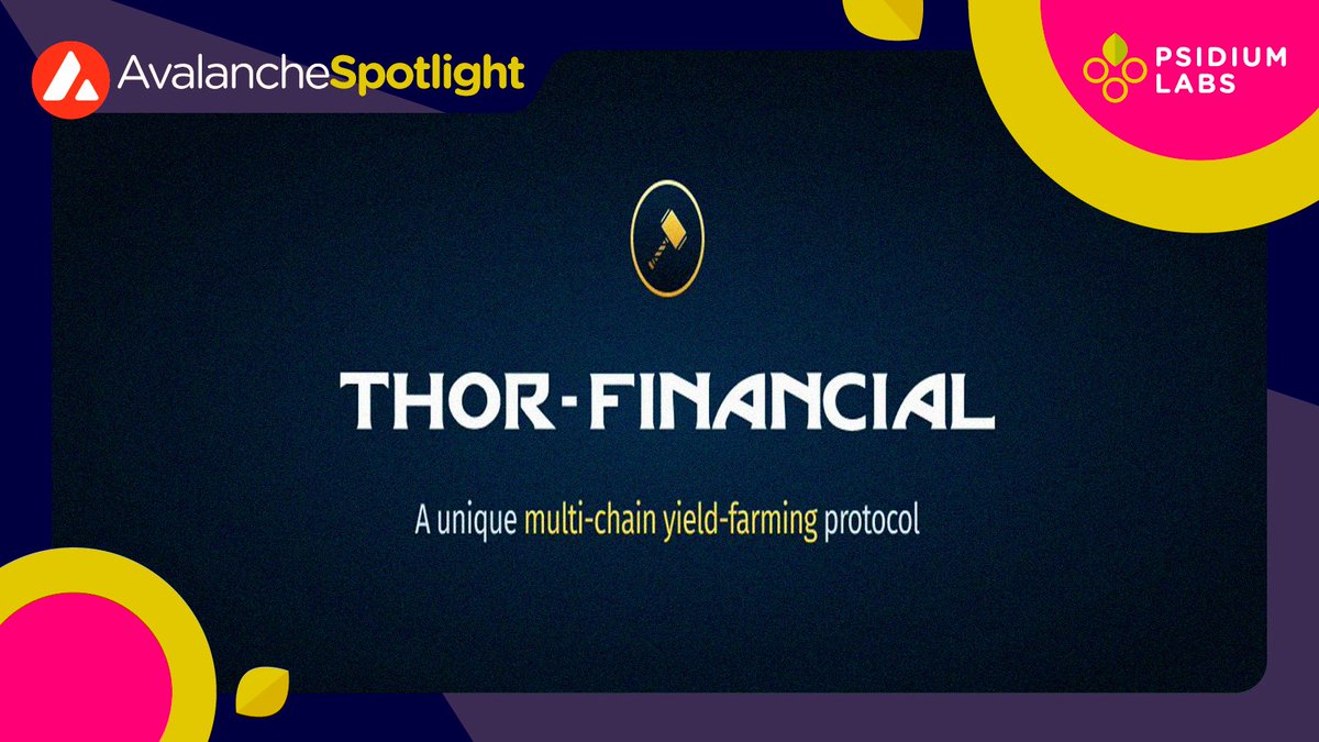 🚨Spotlight Alert🚨

@ThorNodes has been designed with the purpose of delivering high, stable, passive and consistent yields to its holders and it was built on the @avalancheavax network. 

(1/6)