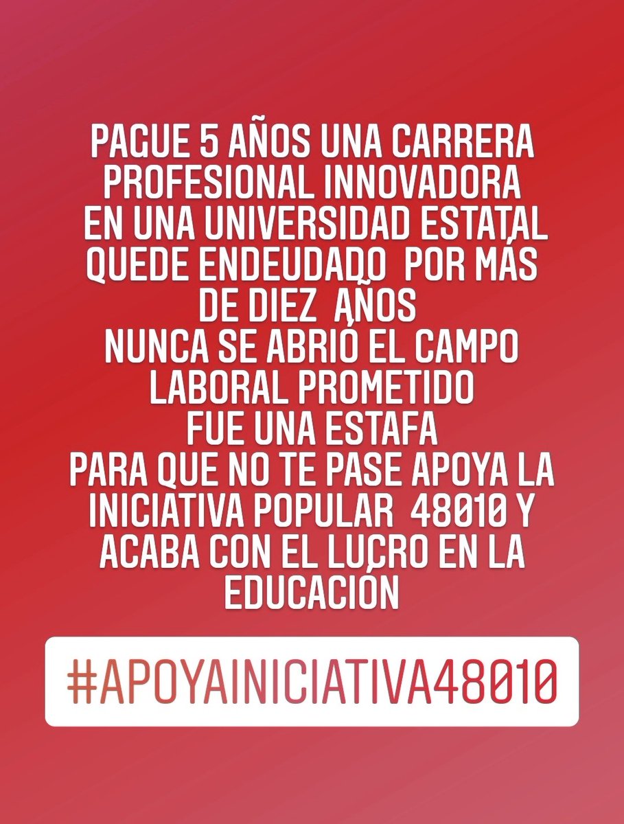 ForensesExUtem's tweet photo. @artes_oficial
Apoya Las  iniciativas de Norma Constituyente. Se parte del cambio con tu apoyo será posible.
NO MAS LUCRO EN LA EDUCACIÓN 
#iniciativa48010
#Noallucro
#15añosdelucha
#exalumnosdecriminalisticautem

https://t.co/6uIHsJJjul https://t.co/96OAMDD6ft