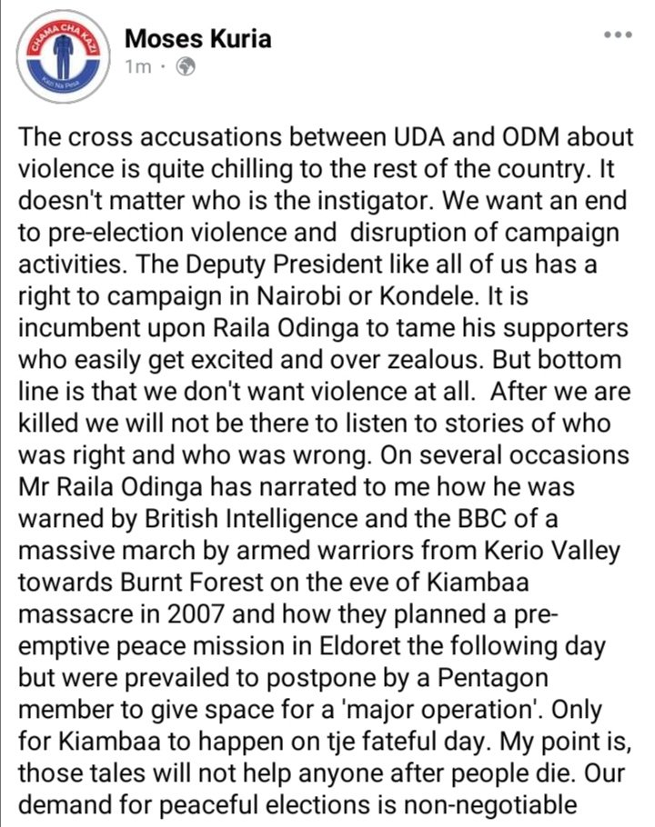 KiburiMC's tweet photo. @BenKanyango Be honest about it, propergating hatred by any means should be condemned. https://t.co/PAyhCoRyjy