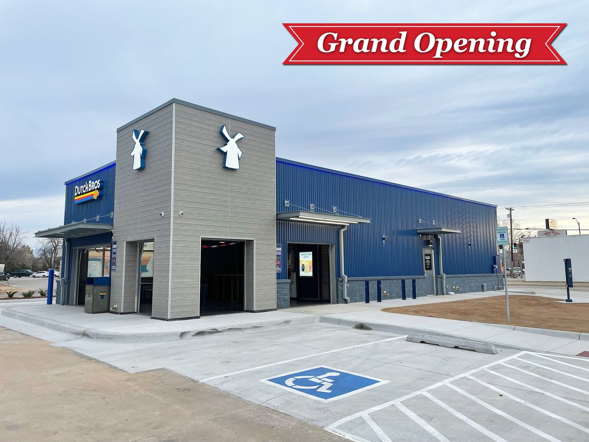 AccelDevco's tweet photo. Welcome once again Dutch Mobsters! Another super thanks to the entire team at @DutchBros on the successful grand opening at 1230 W MAIN ST NORMAN, OK 73069. Bringing Dutch Love to the many adoring fans in the Norman, OK area! #coffee #retail #development https://t.co/4fGPOOALlY