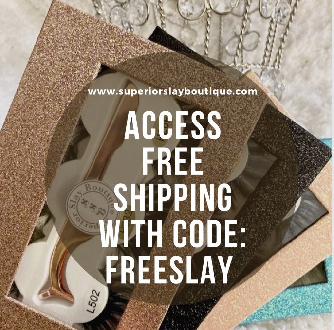 SupSlayBoutique's tweet photo. Hi Superiors! Shop Now with shipping with code:FREESLAY on https://t.co/O4JG9gKHAx. Orders ship same day-2 business days. Offer ends soon! Don’t miss this Slay! Follow @SupSlayBoutique for updates! #lashes #cosmetics #Beauty #Care #Premium #Quality #SupportSmallBusiness #ShopNow https://t.co/5OcwZ7i9Lm