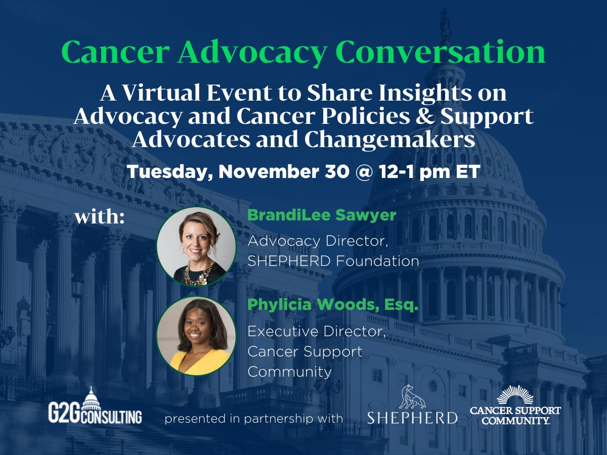 TOMORROW: Cancer Advocacy Conversation - mailchi.mp/a1fe8c6e4f48/c…