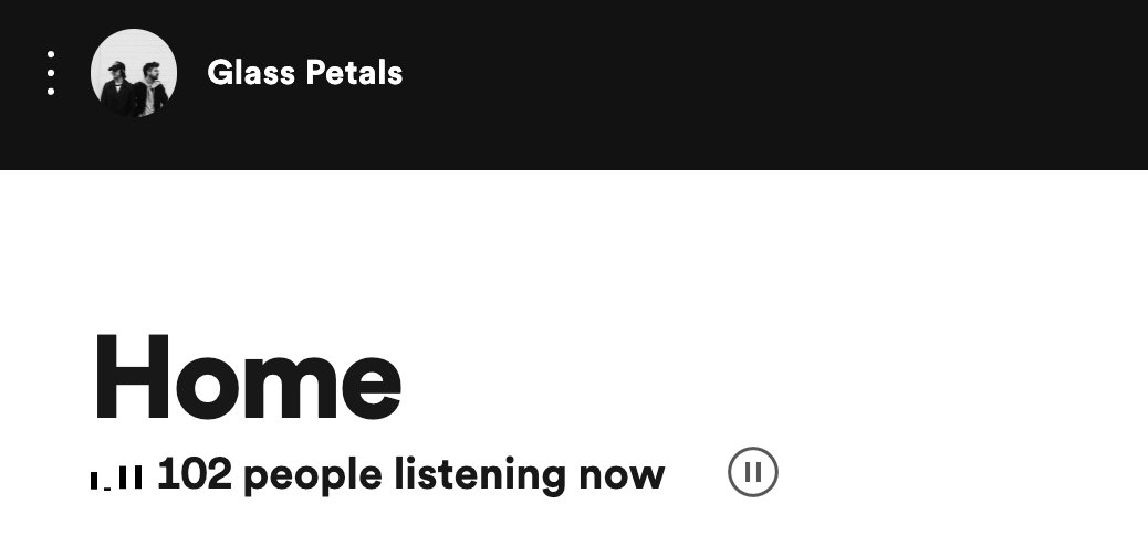 very happy to see over 100 people simultaneously listening to our bangers