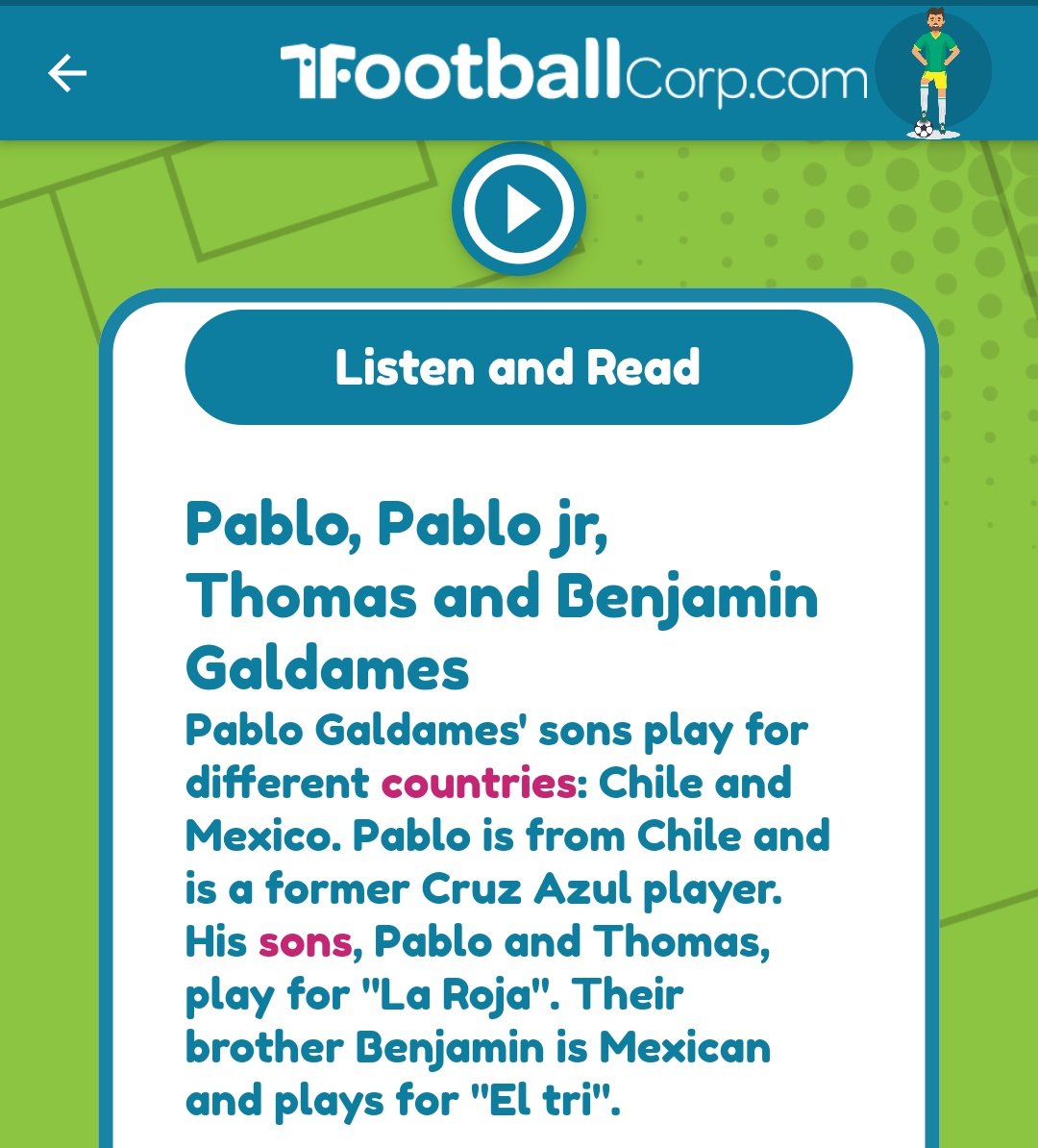 MultilinguaFC's tweet photo. As we wait for @benjagaldames1 to debut in @miseleccionmx senior squad, how about a lesson to learn English and also discover another footballers whose brothers play for different national teams? 🇲🇽🇨🇱
Download #MultilinguaFC now! https://t.co/08iiRLtami