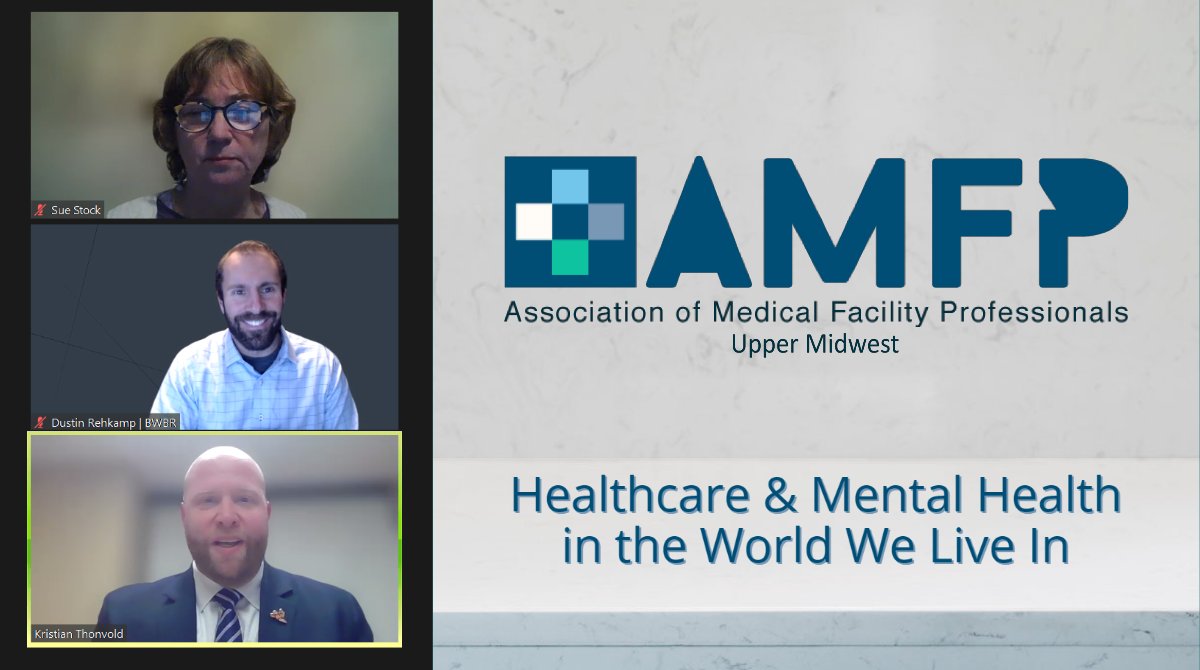 AMFP_Midwest's tweet photo. Thought-provoking insights shared by Kristian Thonvold &amp; Sue Stock on everything from mental health as a "project" to tips on how to improve it for yourselves, colleagues, &amp; clients.
More #MentalHealth related programs coming  throughout 2022!
#AMFPUpperMidwest #AMFP #healthcare https://t.co/EaFtfeNCgg