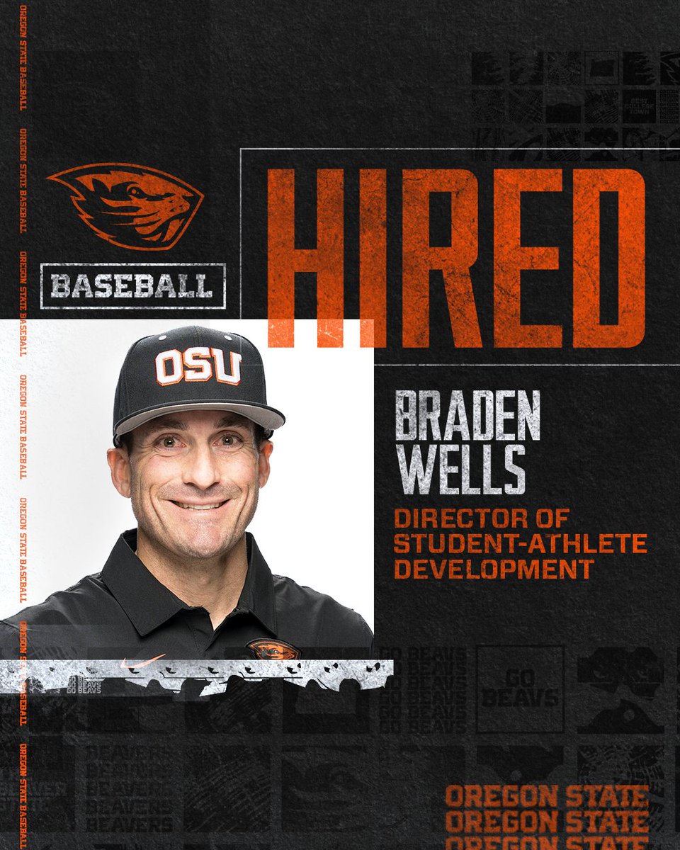 BeaverBaseball's tweet photo. We're excited to announce that @AZWellsy has joined the staff.

Details here: https://t.co/eHhZ1yZ7q7

#GoBeavs https://t.co/A2uIMzyGot