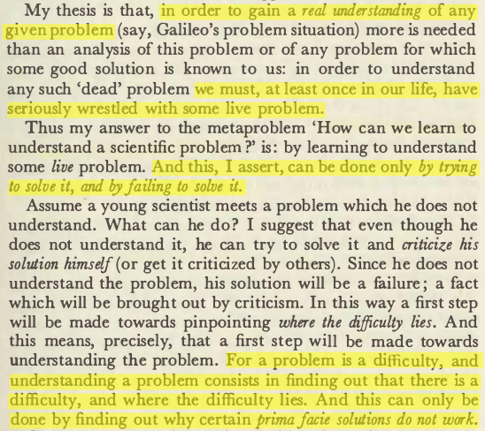PhilosophyPub's tweet photo. 16] And if you were asking yourself what consequences all this might have for teaching/#education, #Popper has an answer for that too—with echoes of Mill and Dewey.
As a bonus, we even get a definition of what it can mean to be an ‘expert’. #Erkenntnistheorie #ObjectiveKnowledge https://t.co/Ggfce4W7JM