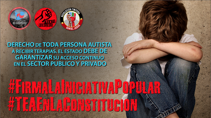 carIitr0s's tweet photo. Iniciativa Nro. 874
Faltan muchas firmas compas!!
Derecho de toda persona autista a recibir terapias. El estado debe garantizar su acceso continuo en el sector público o privado.
Firma acá 👇
https://t.co/raJtU5ZiNM https://t.co/EoHSb7rWaL