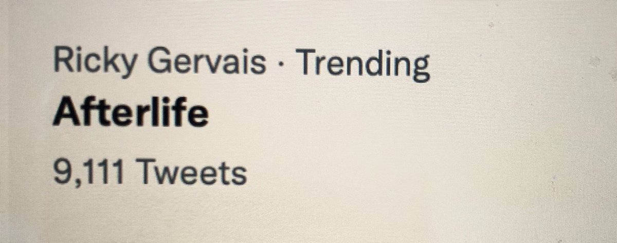 Ricky Gervais tweet media