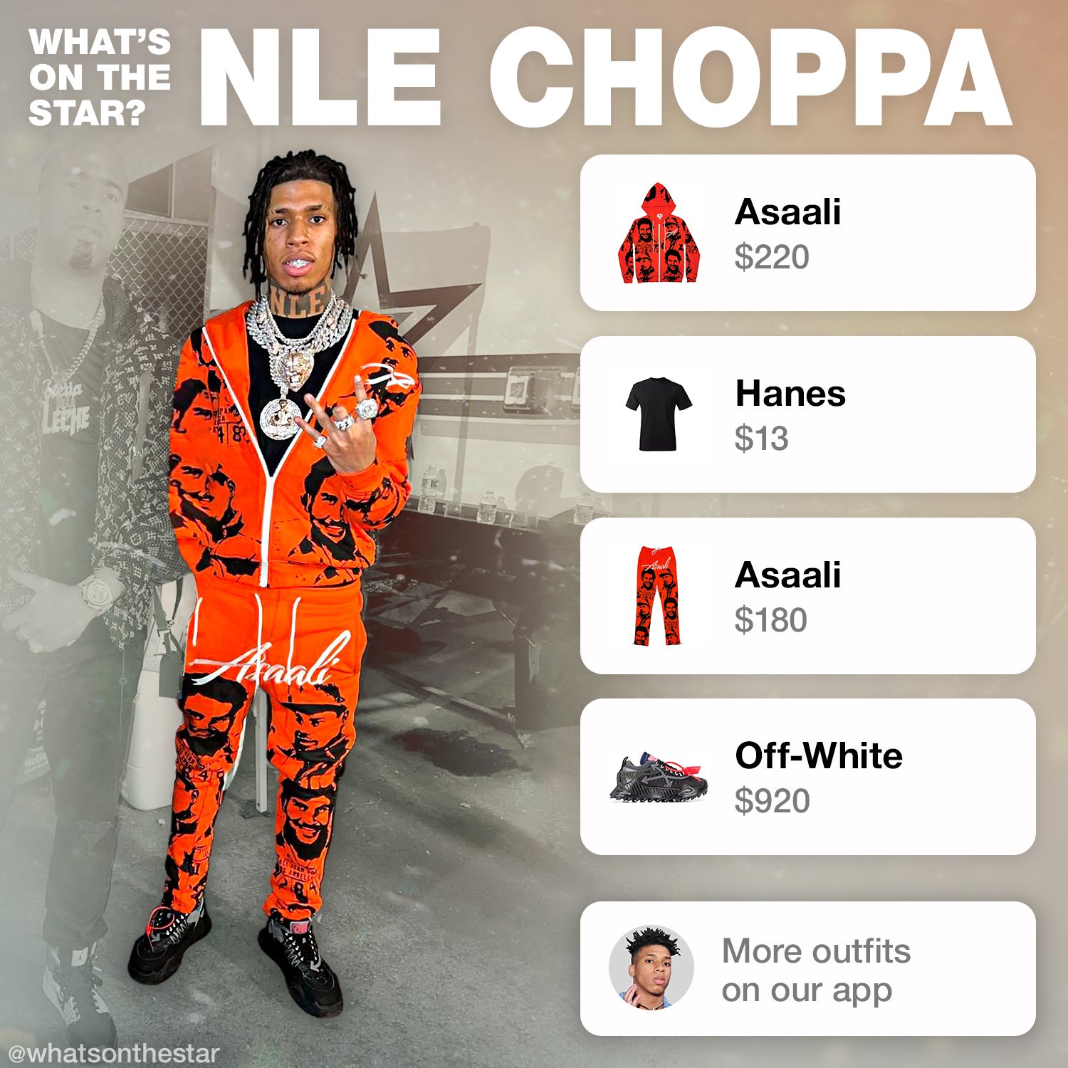 NLE Choppa Outfit