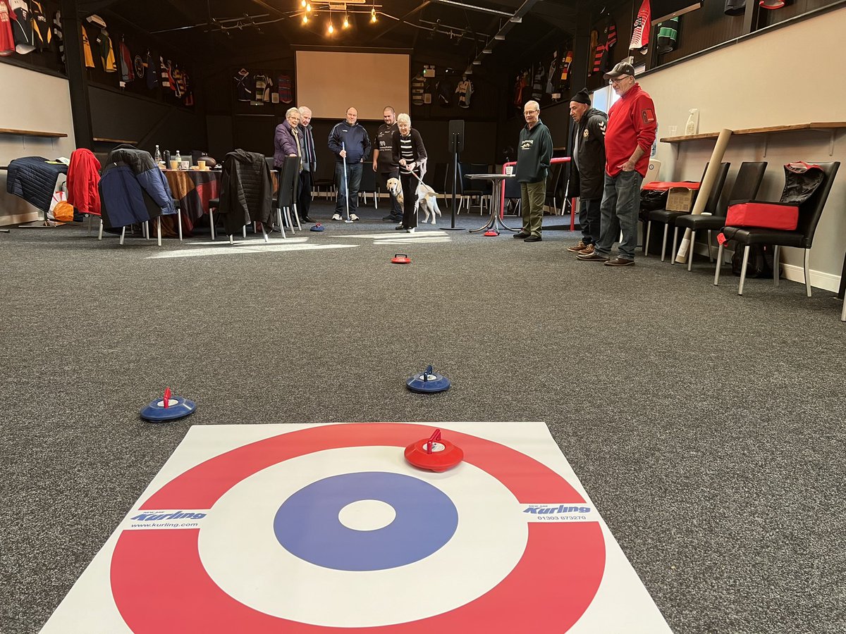 DRA_Community's tweet photo. Our @dragonsrugby sporting memories group were overjoyed to welcome two new members today into Our #DragonsFamily π€©β€οΈπ we enjoyed the sporting quiz and spot the ball, then a game of curling to finish! π₯ππ»π #RodneysBar #MoreTheMerrier @CenterpriseInt @SMN_Wales @SportsMemNet https://t.co/jZCFLHsoFf