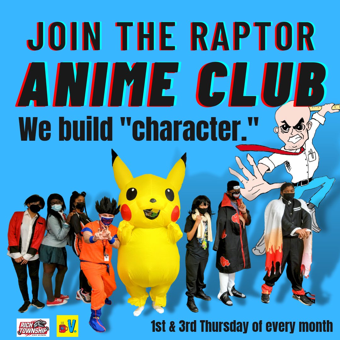 Join us tomorrow in a new location! Room B-109 at the FAC campus, from 4:00-5:45pm.
One of our members will be giving a tutorial on how to draw an anime character. Don't miss the first meeting of 2022!
#raptoranimeclub #anime #animeclub #animelover #animeinstagram #animeart #Goku