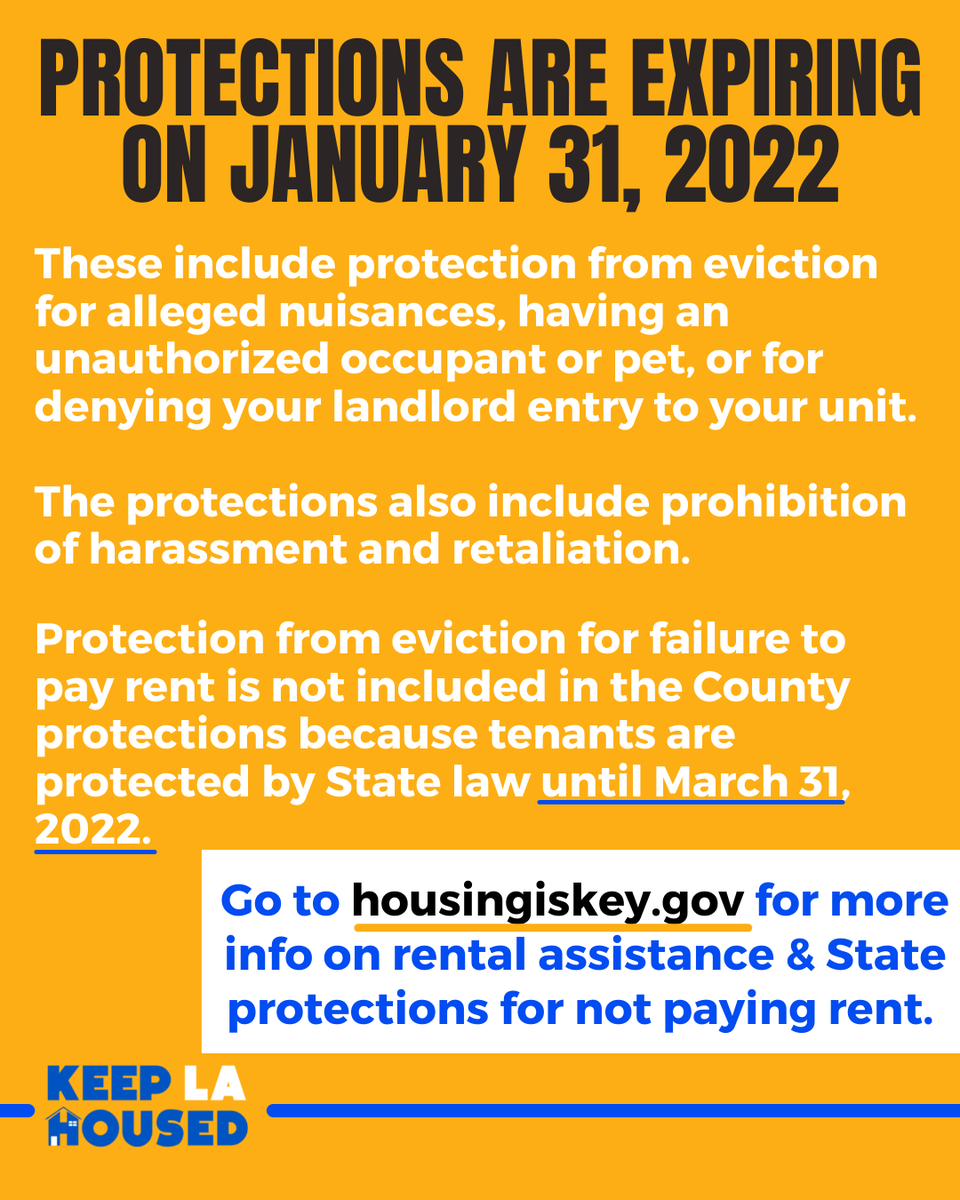 Current emergency rental assistance programs are not enough to address the growing mountain of debt or prevent massive displacement. We need comprehensive policy solutions to ensure a just recovery for renters. We demand a #DebtFreeRecovery to #KeepLAHoused.