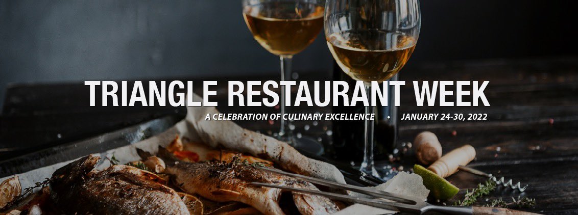 TriRestWeek's tweet photo. It’s not too late to participate in #TriangleRestaurantWeek  

https://t.co/cfmA1PCv5r 

@deathandtaxesnc @chefcrawford @A______C______ @DurhamJacktar @OshaThaiKitchen @Chefs_Palette @CowfishRaleigh @shopcrabtree https://t.co/X1PjOl9GOH